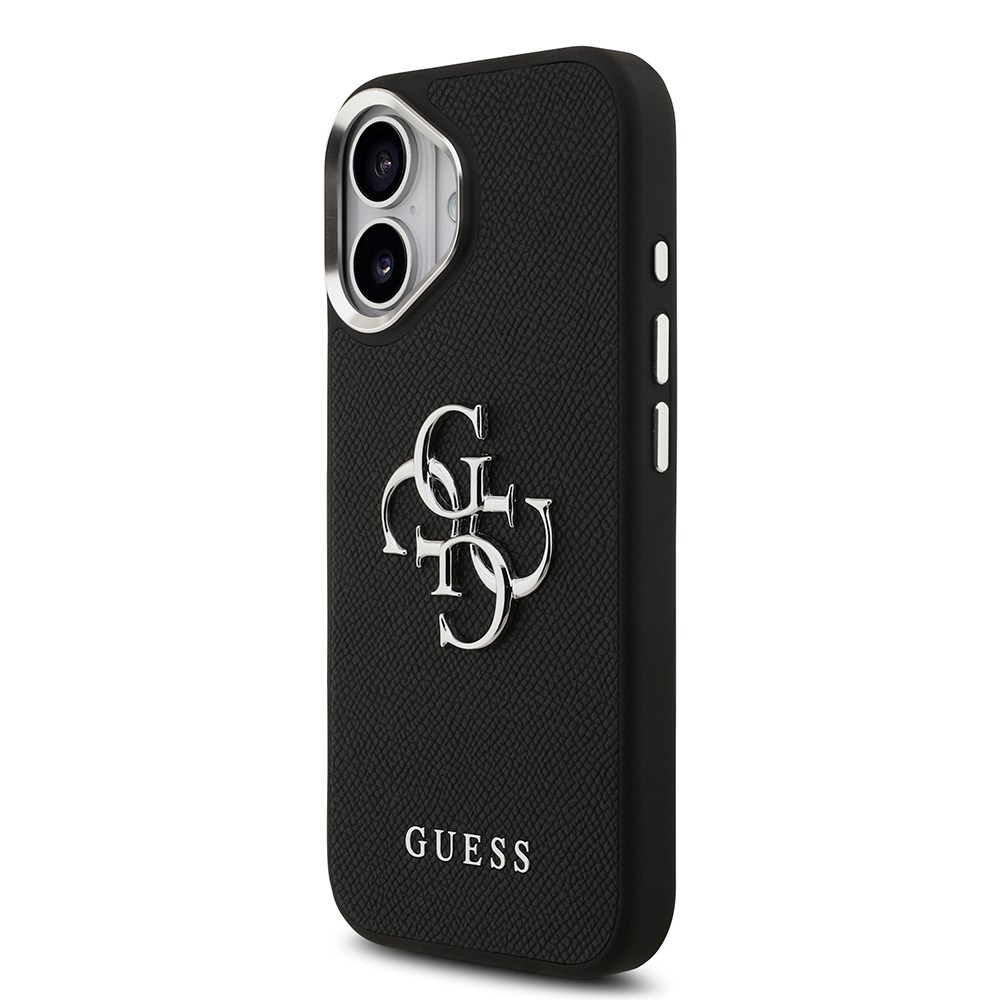 Apple iPhone 17 Kılıf Guess Orjinal Lisanslı PU Deri 4G Büyük Metal Logo Dizaynlı Kapak
