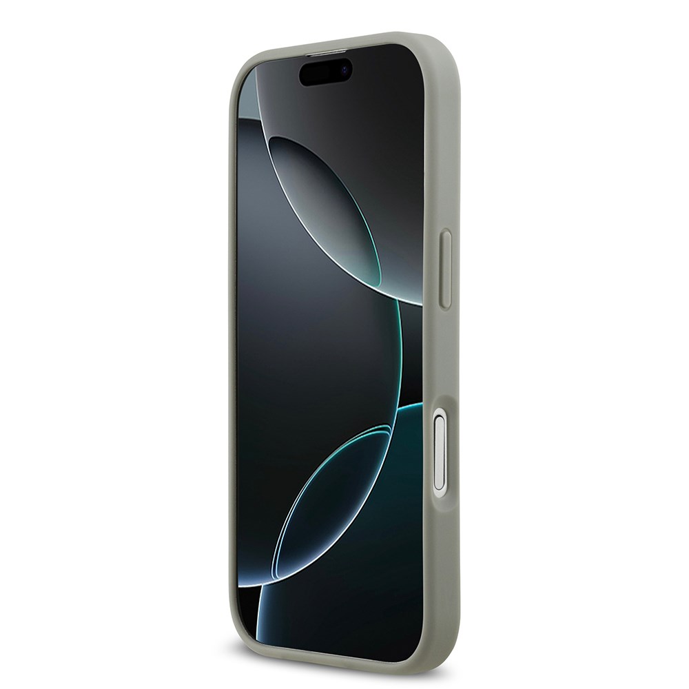 Apple iPhone 17 Kılıf Guess Orjinal Lisanslı Taşlı Arka Yüzey Üçgen Logolu Kapak
