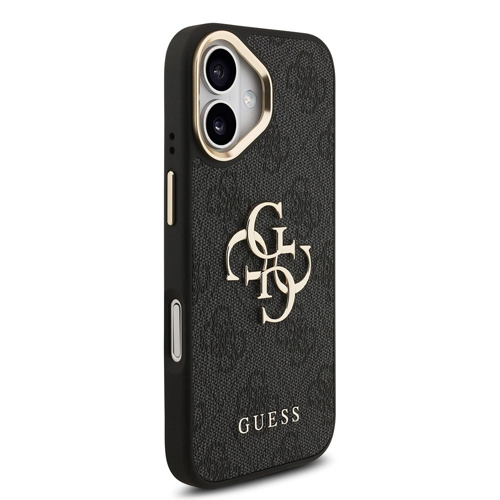 Apple iPhone 17 Kılıf Guess Orjinal Lisanslı 4G Büyük Metal Logolu Kalın Askılı Kapak