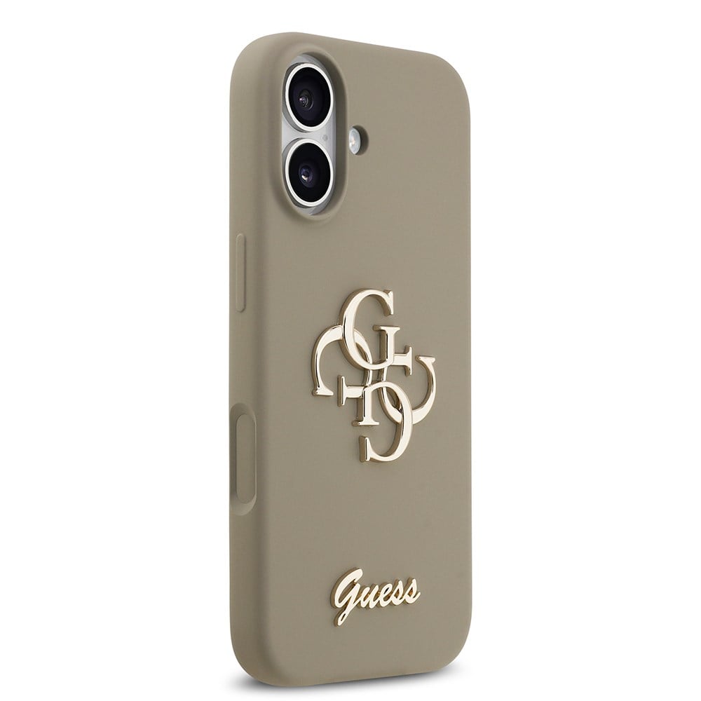 Apple iPhone 17 Kılıf Guess Orjinal Lisanslı Grained Yazı Logolu Kapak