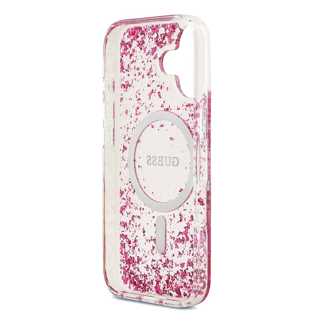 Apple iPhone 17 Kılıf Guess Orjinal Lisanslı M-safe Şarj Özellikli Transparan Resin Bottom Kapak