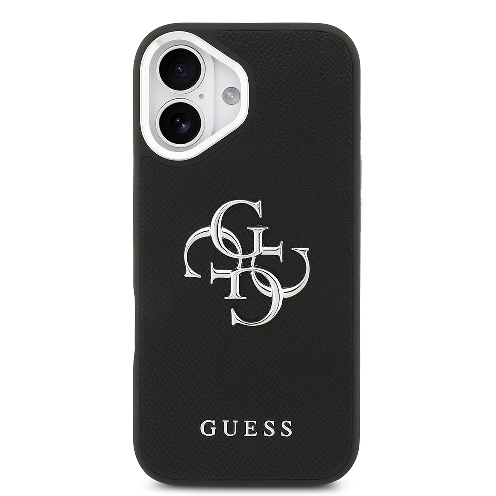 Apple iPhone 17 Kılıf Guess Orjinal Lisanslı PU Deri 4G Büyük Metal Logo Dizaynlı Kapak
