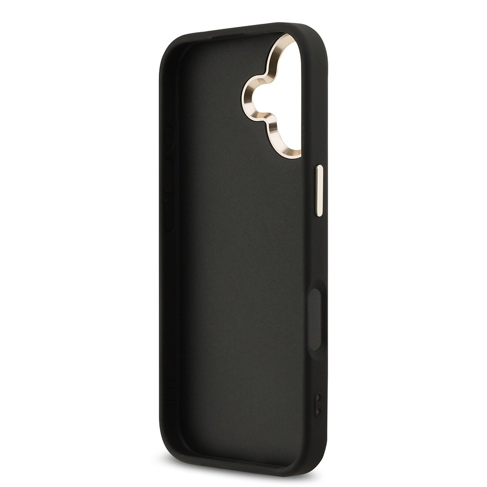 Apple iPhone 17 Kılıf Guess Orjinal Lisanslı 4G Büyük Metal Kamera Çerçeveli ve Logolu Glitter Kapak