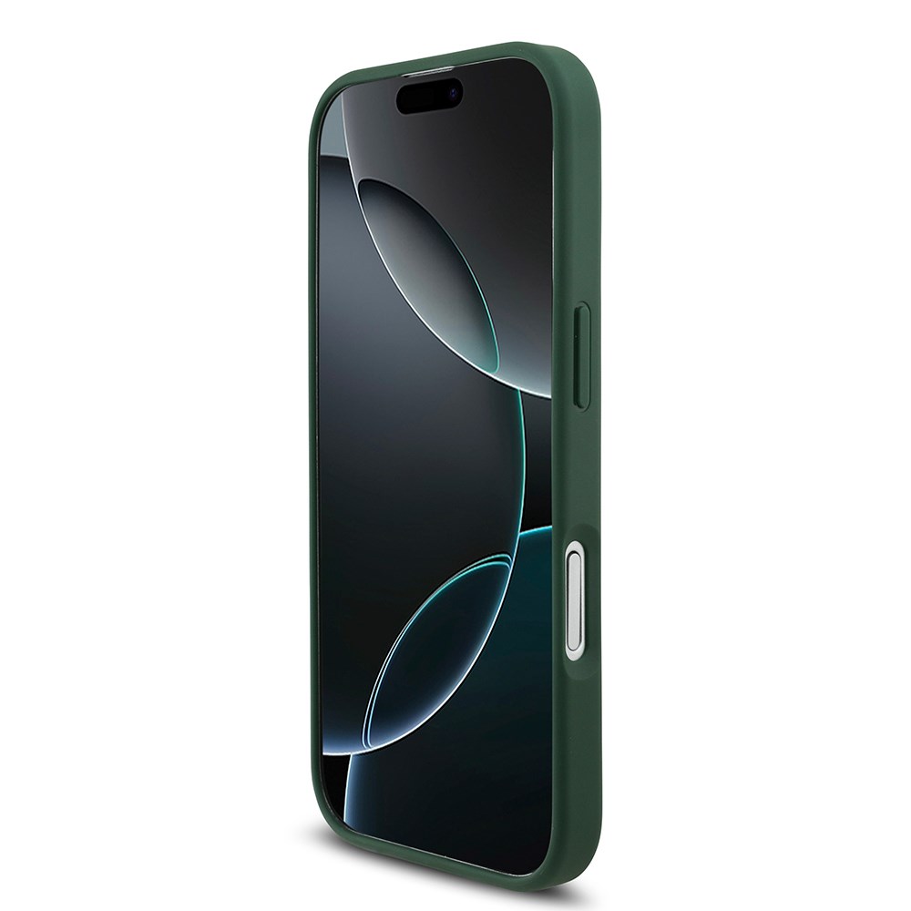 Apple iPhone 17 Kılıf Lacoste Orjinal Lisanslı M-safe Şarj Özellikli PU Deri Tasarımlı Metal Logolu Kapak