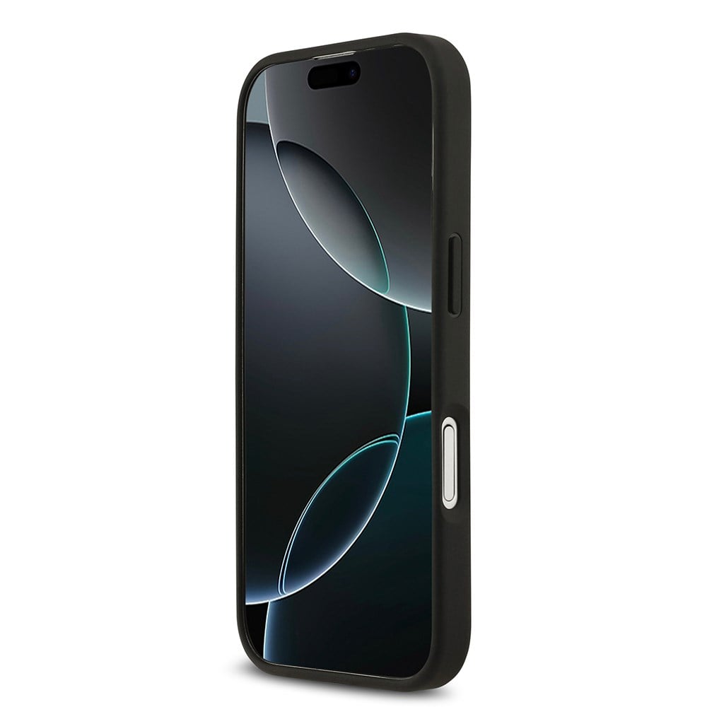 Apple iPhone 17 Kılıf Lacoste Orjinal Lisanslı M-safe Şarj Özellikli PU Deri Tasarımlı Kartlıklı Karışık Monogram Desenli Kapak