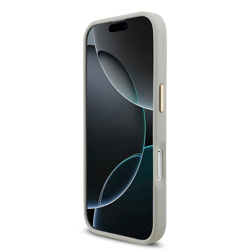 Apple iPhone 17 Kılıf Lacoste Orjinal Lisanslı M-safe Şarj Özellikli Champs Elysees PU Deri Tasarımlı Kapak
