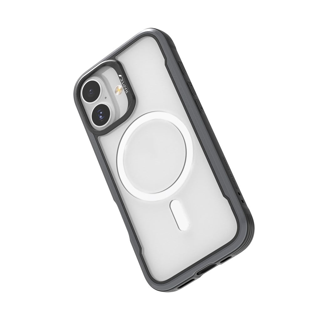 Apple iPhone 17 Kılıf M-safe Şarj Özellikli Airbagli Raptic Shield Serisi Şeffaf Arka Yüzey Kapak
