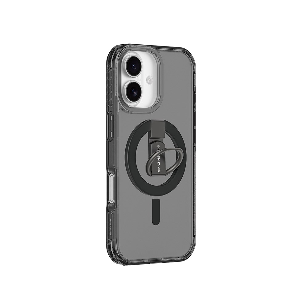 Apple iPhone 17 Kılıf M-safe Şarj Özellikli Yüzük Standlı Amazingthing Titan Pro Serisi Kapak