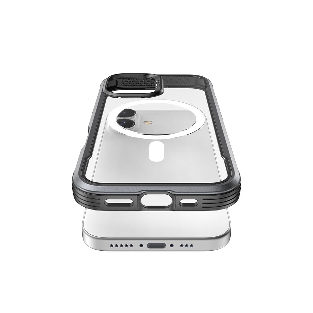 Apple iPhone 17 Kılıf M-safe Şarj Özellikli Airbagli Raptic Shield Serisi Şeffaf Arka Yüzey Kapak