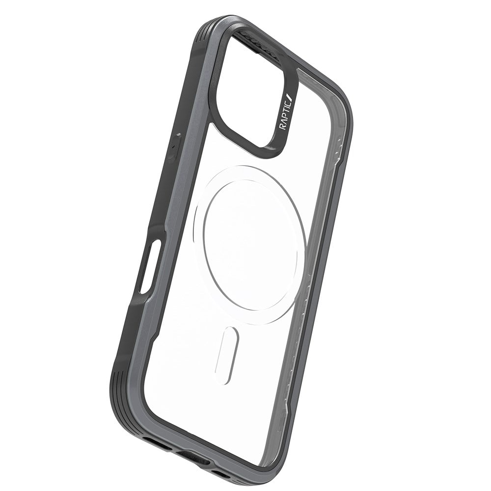 Apple iPhone 17 Kılıf M-safe Şarj Özellikli Airbagli Raptic Shield Serisi Şeffaf Arka Yüzey Kapak