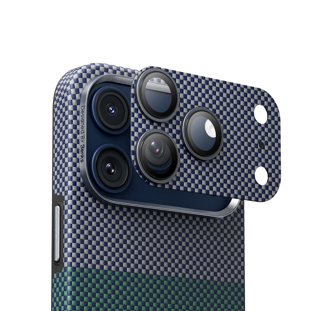 Apple iPhone 17 Pro Benks ArmorWarrior Aurora Serisi Kevlar Kamera Lens Koruyucu