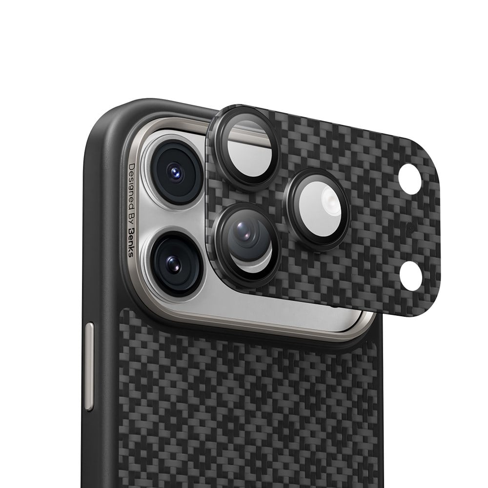 Apple iPhone 17 Pro Benks ArmorWarrior ArmorGrid Serisi Kevlar Kamera Lens Koruyucu