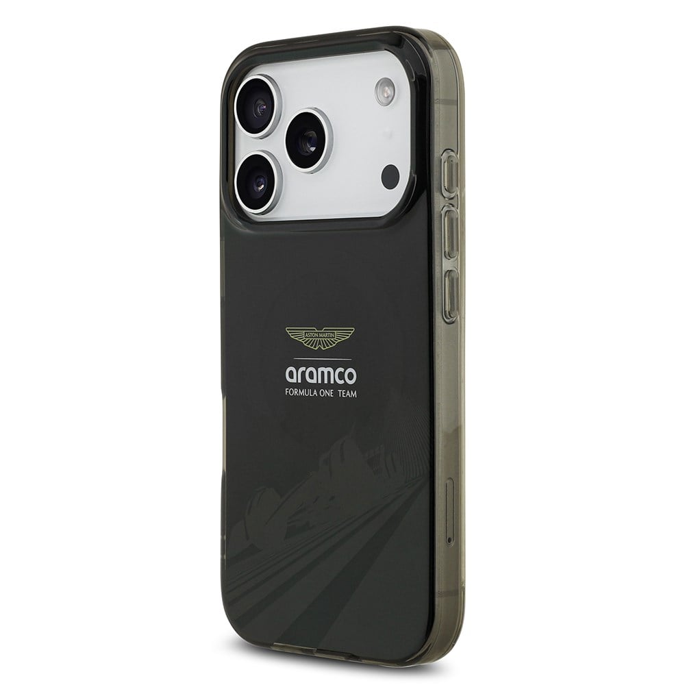 Apple iPhone 17 Pro Kılıf Aston Martin Orjinal Lisanslı M-safe Şarj Özellikli IML Baskı Logolu Formula Tasarımlı Kapak