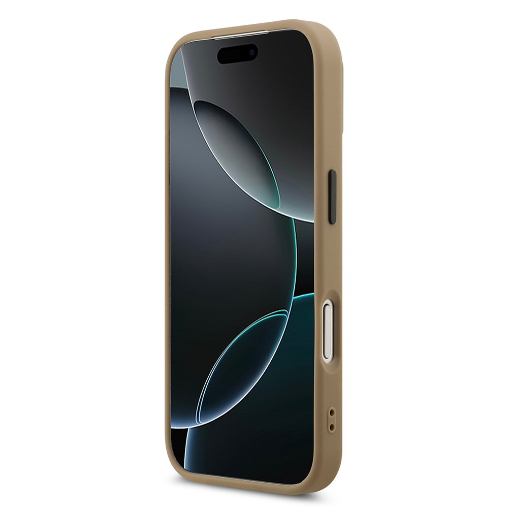 Apple iPhone 17 Pro Kılıf DKNY Orjinal Lisanslı M-safe Şarj Özellikli PU Deri Kabartmalı Kapak