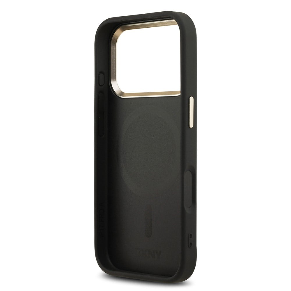 Apple iPhone 17 Pro Kılıf DKNY Orjinal Lisanslı M-safe Şarj Özellikli 3D Yazılı Checkered Pattern Kapak