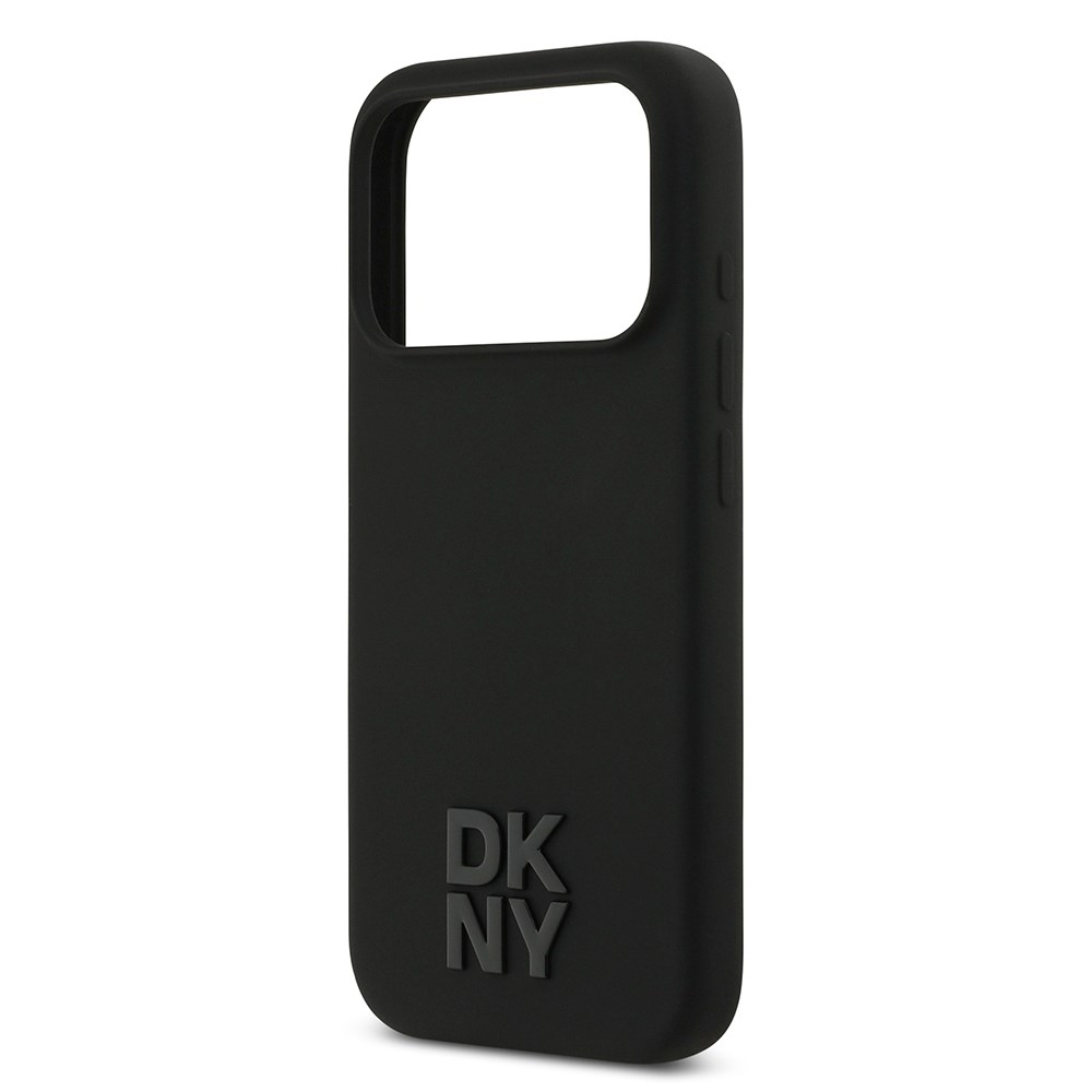 Apple iPhone 17 Pro Kılıf DKNY Orjinal Lisanslı M-safe Şarj Özellikli Metal Logolu Silikon Kapak