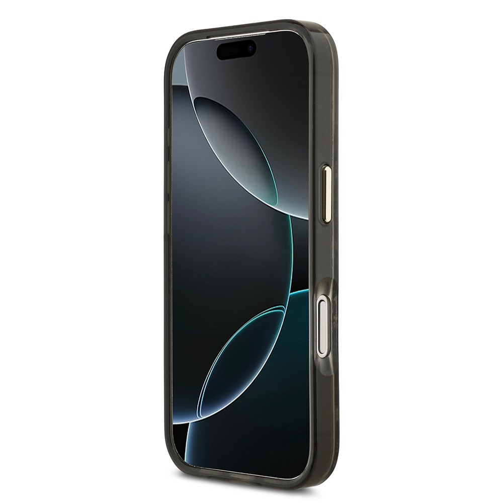 Apple iPhone 17 Pro Kılıf Guess Orjinal Lisanslı M-safe Şarj Özellikli Yazı Logolu Python Desenli Kapak