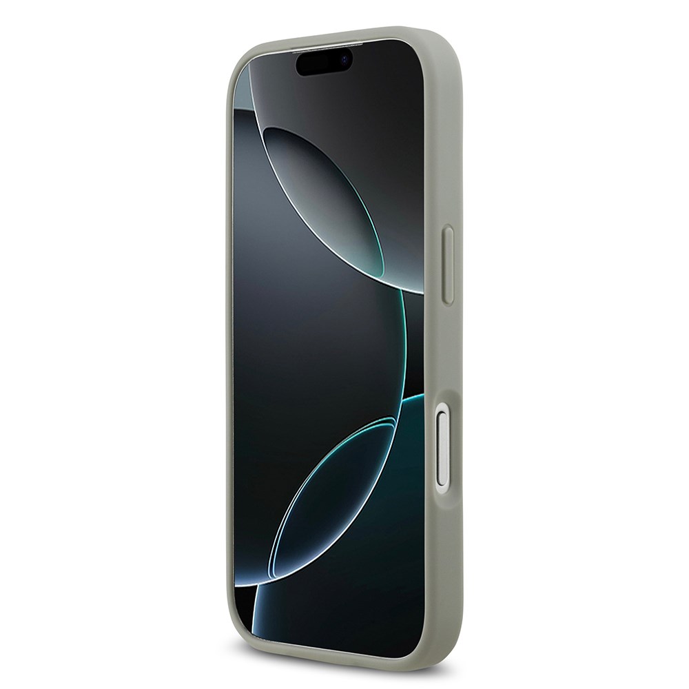 Apple iPhone 17 Pro Kılıf Guess Orjinal Lisanslı Taşlı Arka Yüzey Üçgen Logolu Kapak