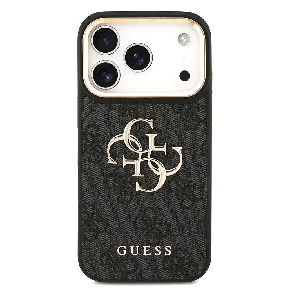 Apple iPhone 17 Pro Kılıf Guess Orjinal Lisanslı 4G Büyük Metal Logolu Kalın Askılı Kapak