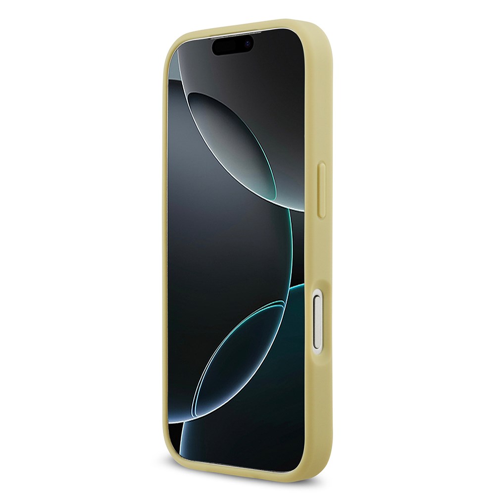 Apple iPhone 17 Pro Kılıf Guess Orjinal Lisanslı Taşlı Arka Yüzey Üçgen Logolu Kapak