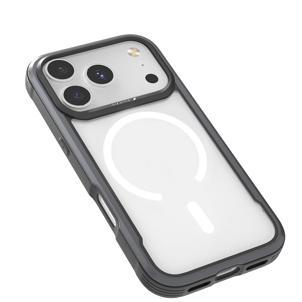 Apple iPhone 17 Pro Kılıf M-safe Şarj Özellikli Airbagli Raptic Shield Serisi Şeffaf Arka Yüzey Kapak