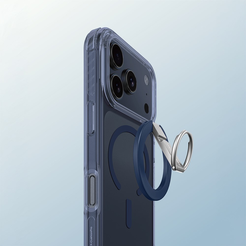 Apple iPhone 17 Pro Kılıf M-safe Şarj Özellikli Yüzük Standlı Amazingthing Titan Pro Serisi Kapak