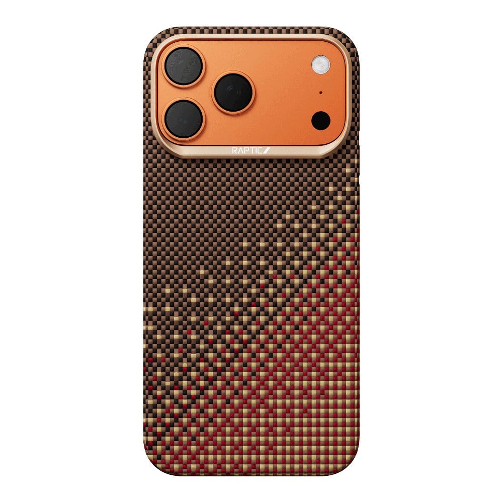 Apple iPhone 17 Pro Kılıf M-safe Şarj Özellikli Aramid Fiber Pitaka Flora in Grid Serisi Kapak