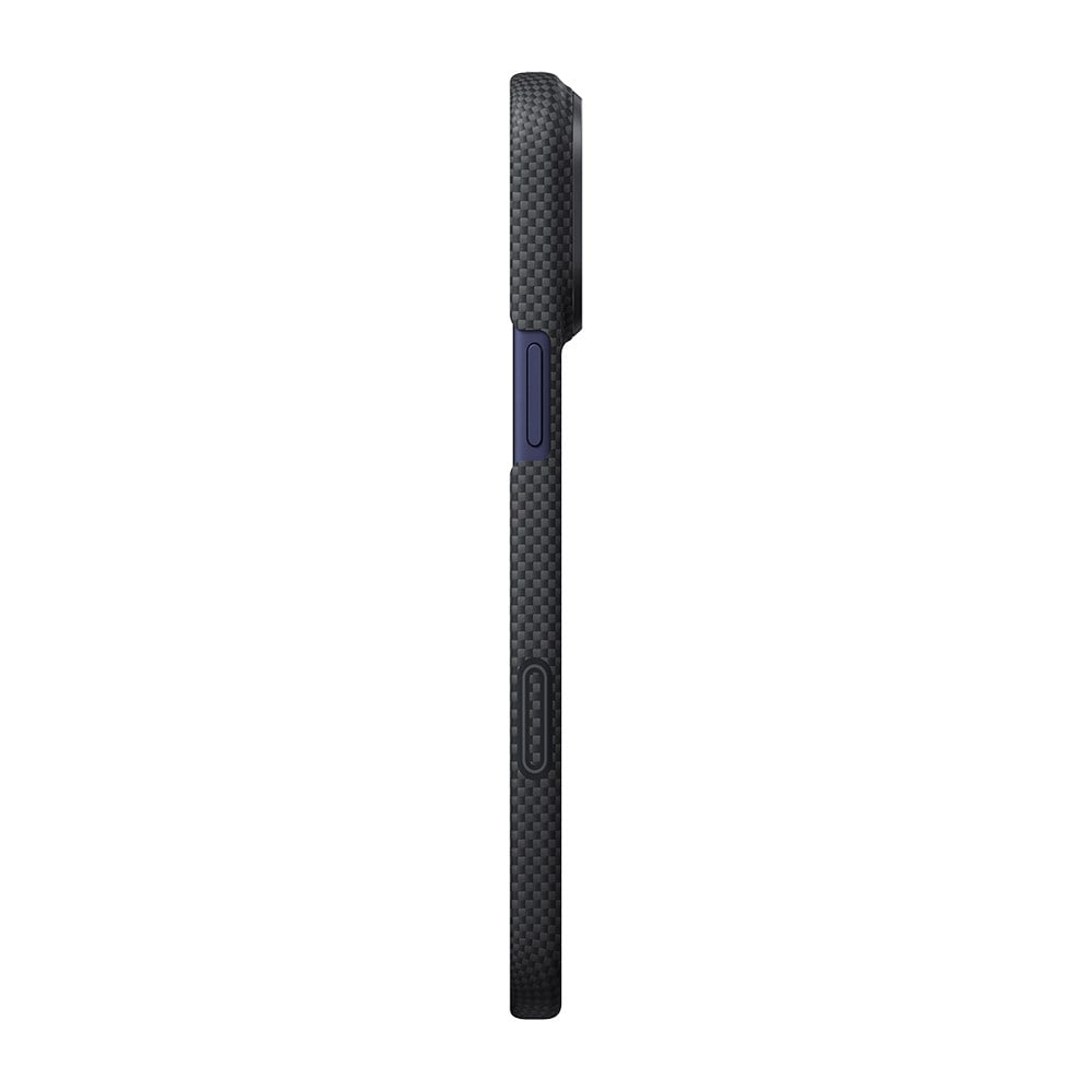 Apple iPhone 17 Pro Kılıf M-safe Şarj Özellikli Lumintex Teknolojili Fosforlu Aramid Fiber Pitaka Tactile Woven Aries Serisi Kapak