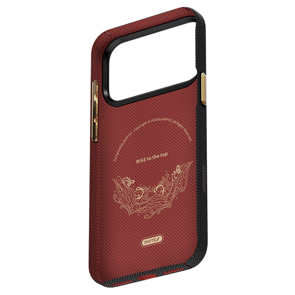 Apple iPhone 17 Pro Kılıf M-safe Şarj Özellikli Raptic Aramid Skin Rise Serisi Kapak