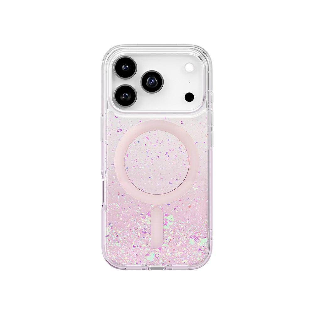 Apple iPhone 17 Pro Kılıf M-safe Şarj Özellikli Hologram Parçalı Coehl Rosara Kapak