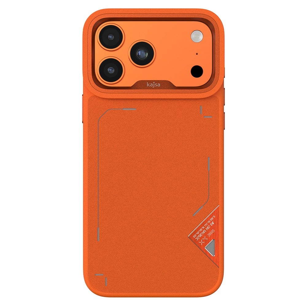 Apple iPhone 17 Pro Kılıf M-safe Şarj Özellikli O-Ring Metal Kamera Çerçeveli Kajsa Matrix Collection Kapak