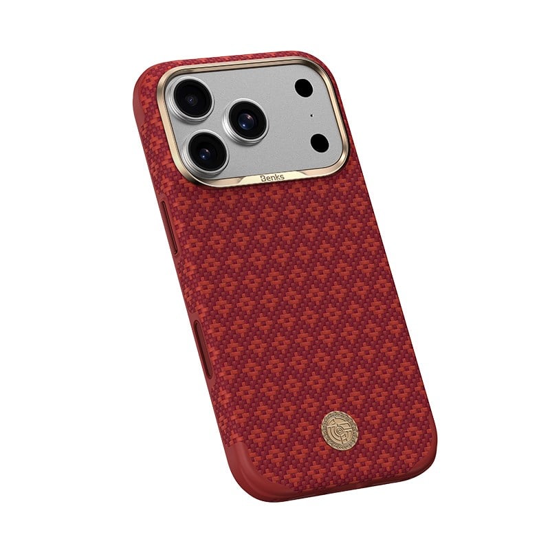 Apple iPhone 17 Pro Kılıf M-Safe Şarj Özellikli Benks ArmorPro ArmorEdge X9 Serisi Kevlar Kapak