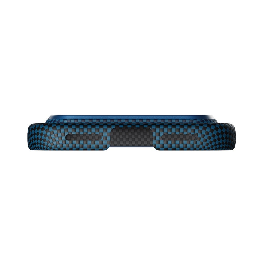 Apple iPhone 17 Pro Kılıf M-safe Şarj Özellikli Aramid Fiber Pitaka Tactile Woven Sunset-Moonrise Serisi Kapak