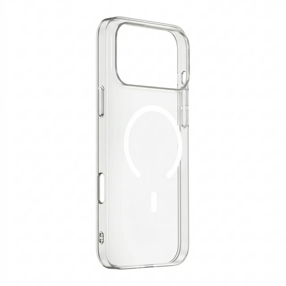 Apple iPhone 17 Pro M-Safe Şarj Özellikli Şeffaf Zore London Sert PC Kapak