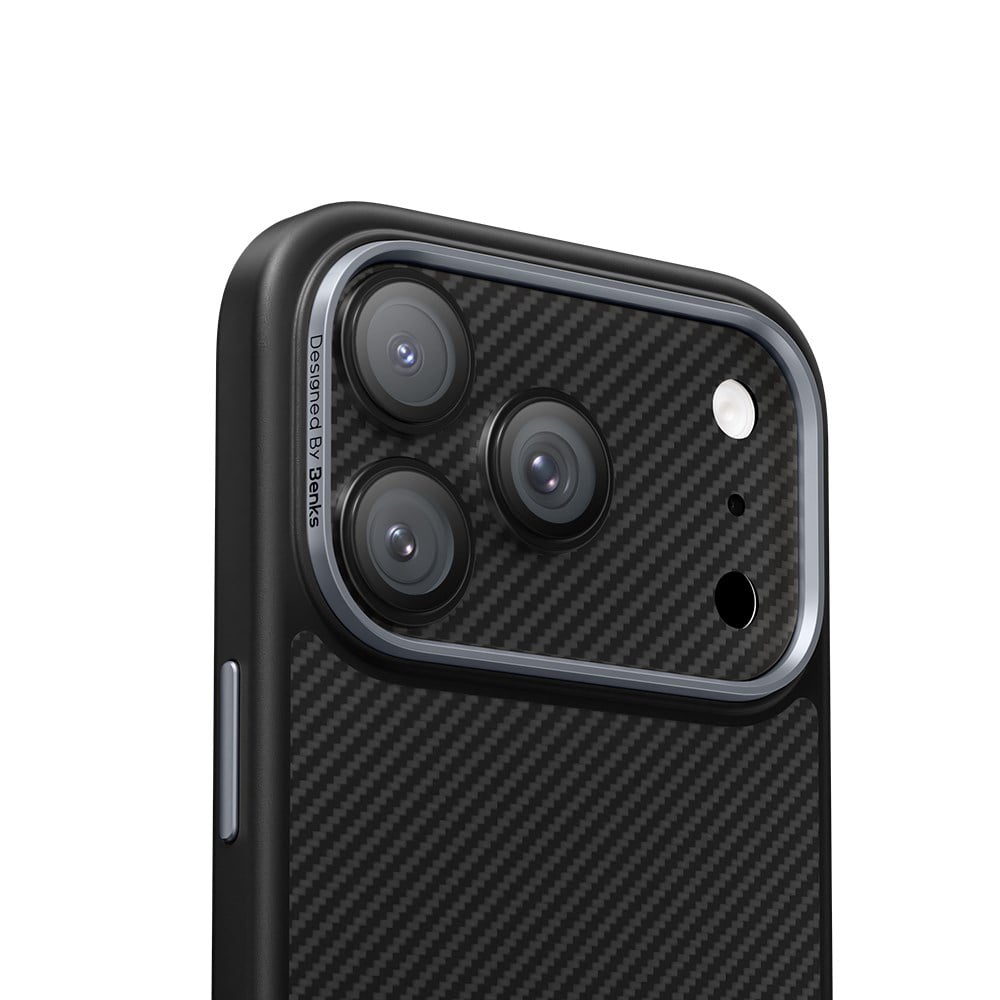 Apple iPhone 17 Pro Max Benks ArmorWarrior Serisi 600D Kevlar Kamera Lens Koruyucu