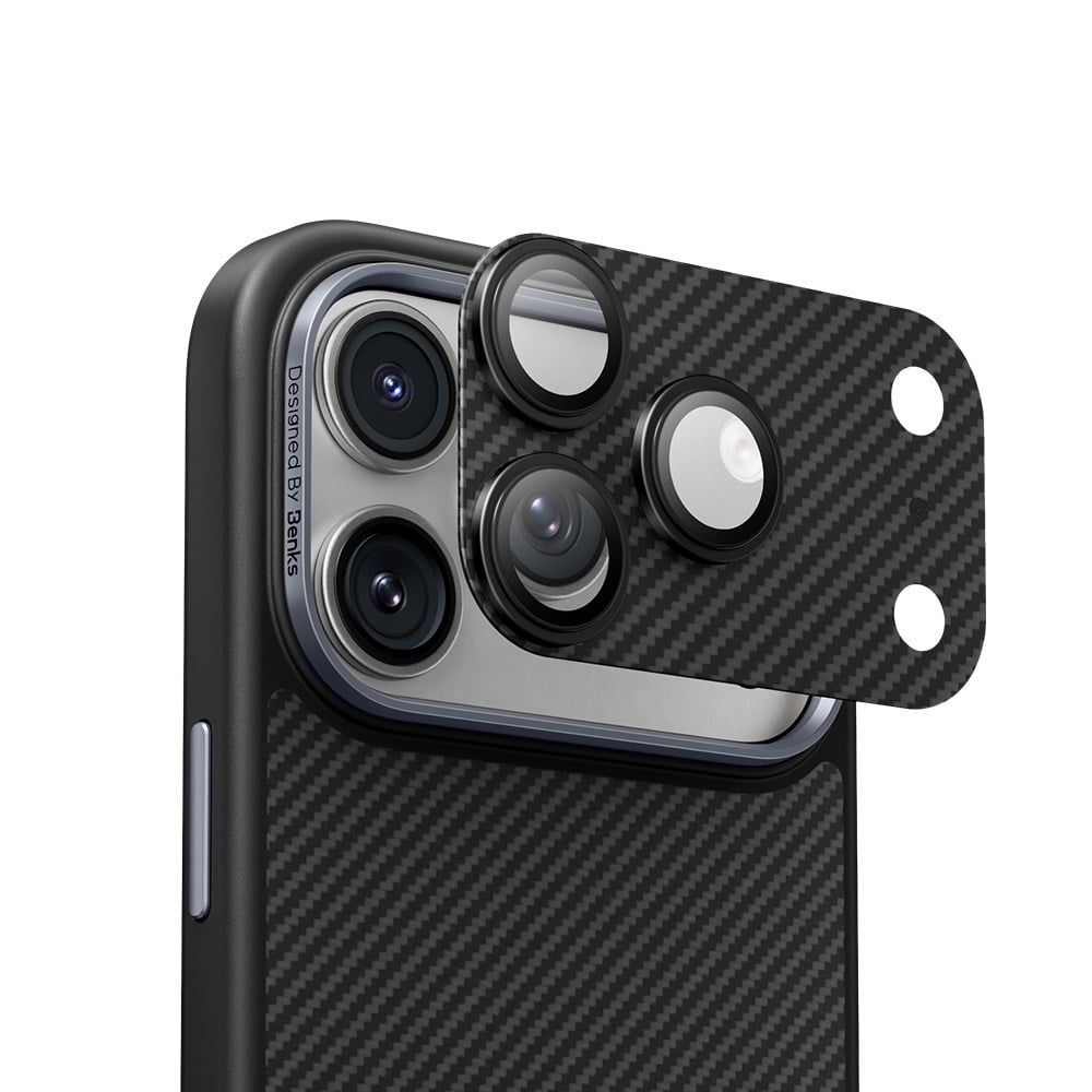Apple iPhone 17 Pro Max Benks ArmorWarrior Serisi 600D Kevlar Kamera Lens Koruyucu