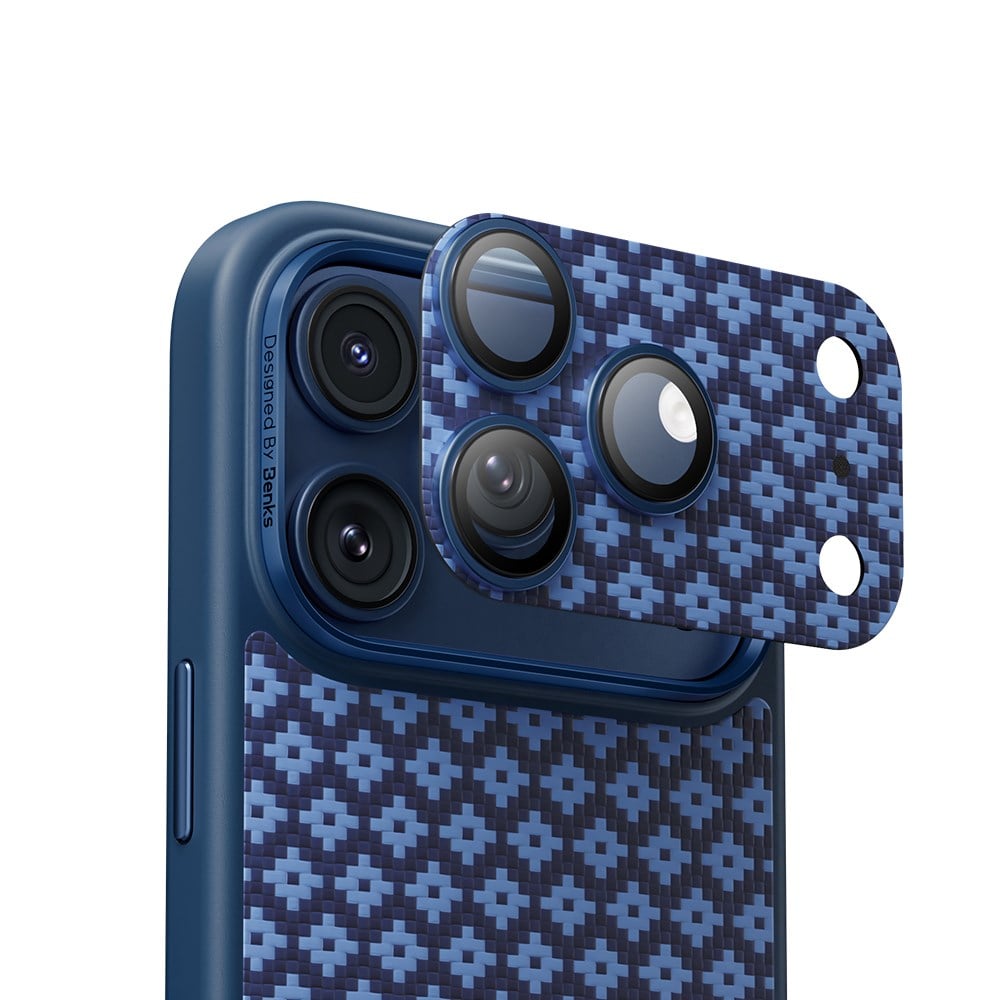 Apple iPhone 17 Pro Max Benks ArmorWarrior ArmorGrid Serisi Kevlar Kamera Lens Koruyucu