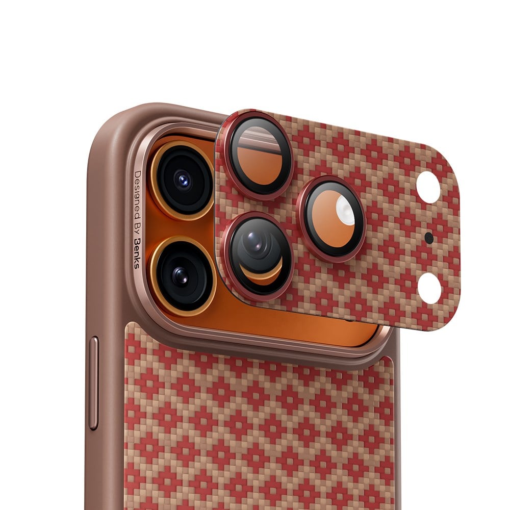 Apple iPhone 17 Pro Max Benks ArmorWarrior ArmorGrid Serisi Kevlar Kamera Lens Koruyucu