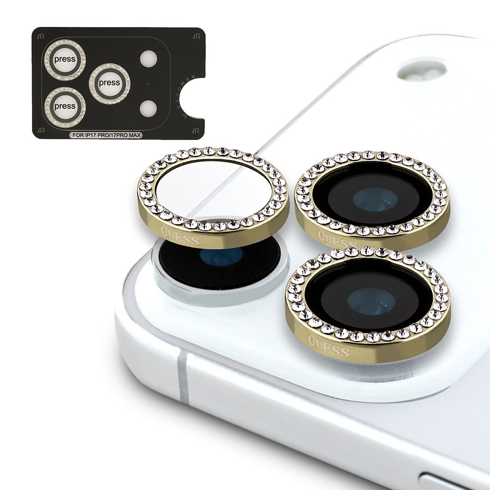 Apple iPhone 17 Pro Max Guess Orjinal Lisanslı 4G ve Yazı Logolu Kılıf + Ekran Koruyucu + Lens Koruyucu 3in1 Aksesuar Seti