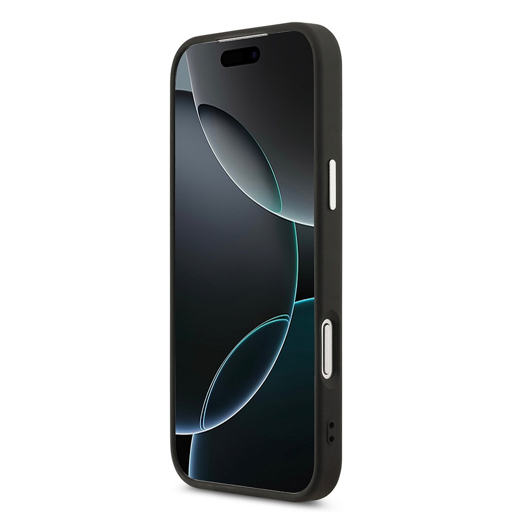 Apple iPhone 17 Pro Max Kılıf DKNY Orjinal Lisanslı M-safe Şarj Özellikli PU Deri Kabartmalı Kapak