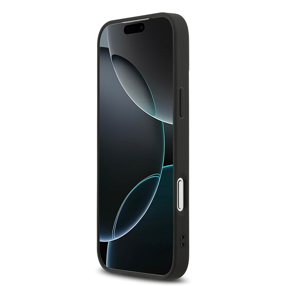 Apple iPhone 17 Pro Max Kılıf DKNY Orjinal Lisanslı M-safe Şarj Özellikli 3D Yazılı Metal Logolu Kapak
