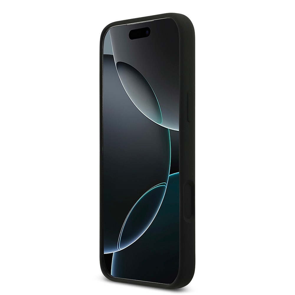 Apple iPhone 17 Pro Max Kılıf DKNY Orjinal Lisanslı M-safe Şarj Özellikli Metal Logolu Silikon Kapak