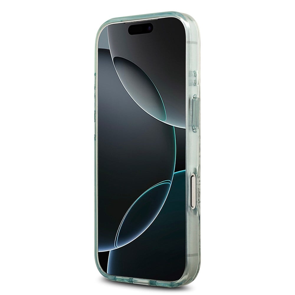 Apple iPhone 17 Pro Max Kılıf Guess Orjinal Lisanslı M-safe Şarj Özellikli Flower Tonal Circle Kapak