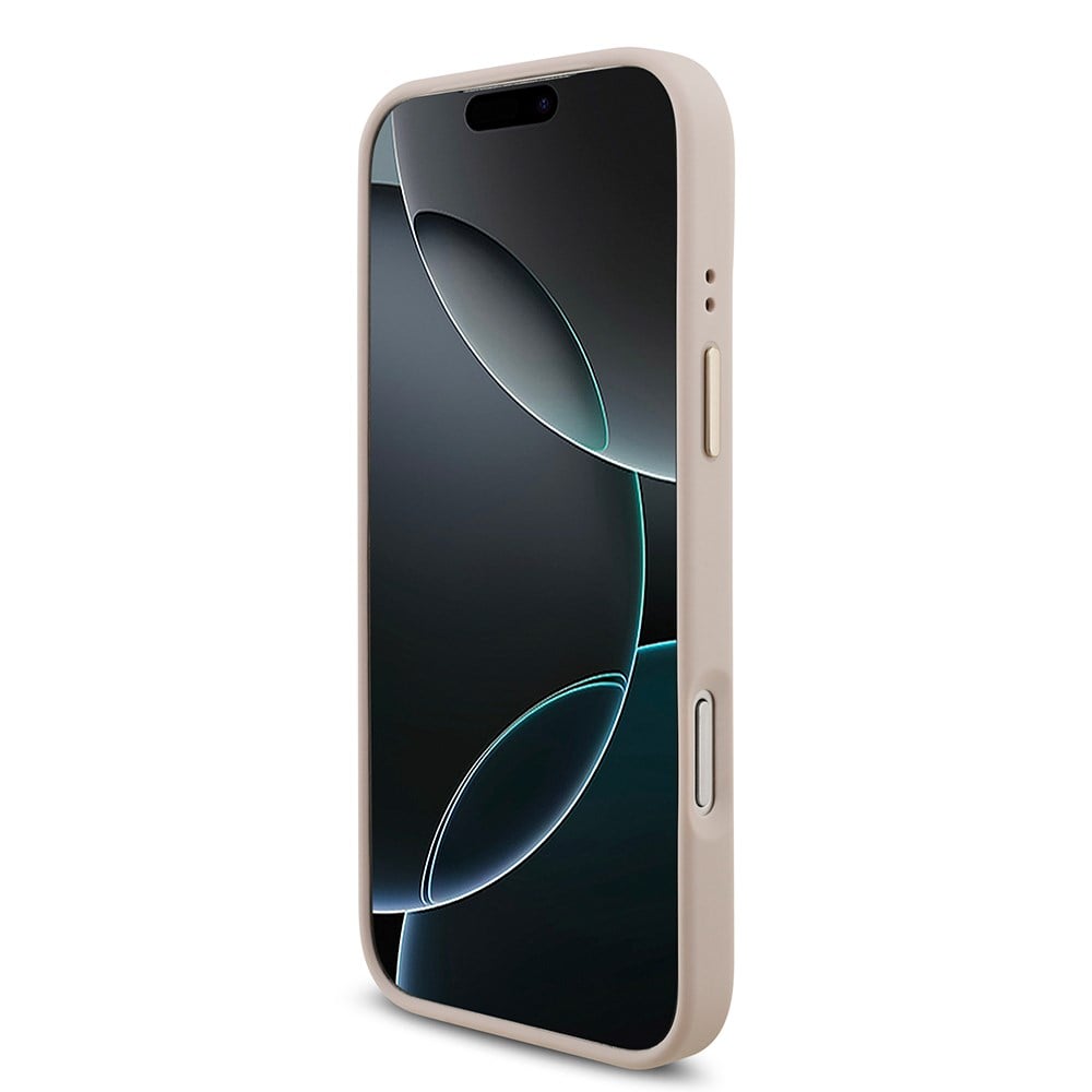 Apple iPhone 17 Pro Max Kılıf Guess Orjinal Lisanslı 4G Büyük Metal Logolu Kalın Askılı Kapak