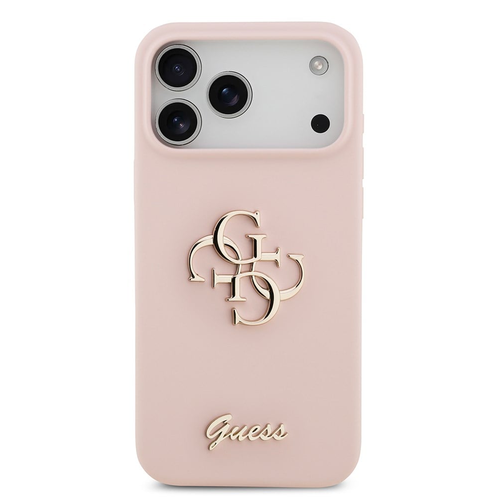 Apple iPhone 17 Pro Max Kılıf Guess Orjinal Lisanslı Grained Yazı Logolu Kapak