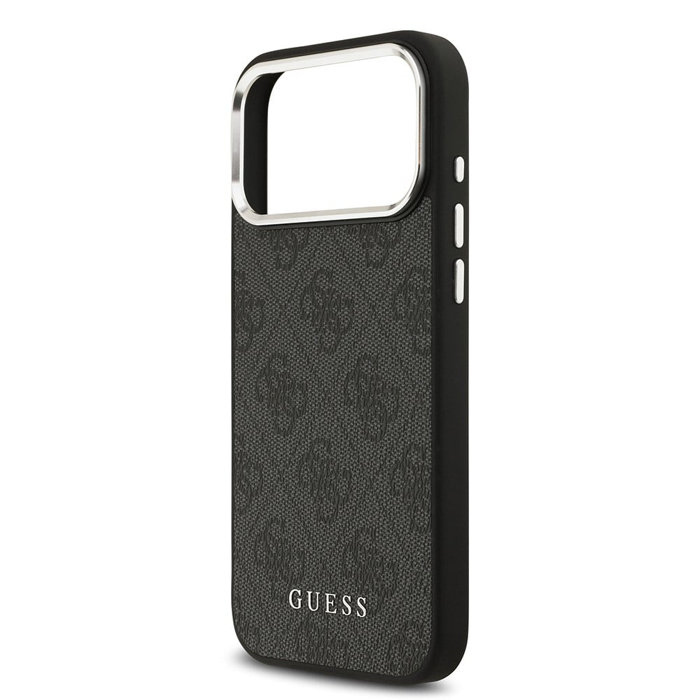 Apple iPhone 17 Pro Max Kılıf Guess Orjinal Lisanslı M-safe Şarj Özellikli 4G Klasik Yazı Logolu Kapak