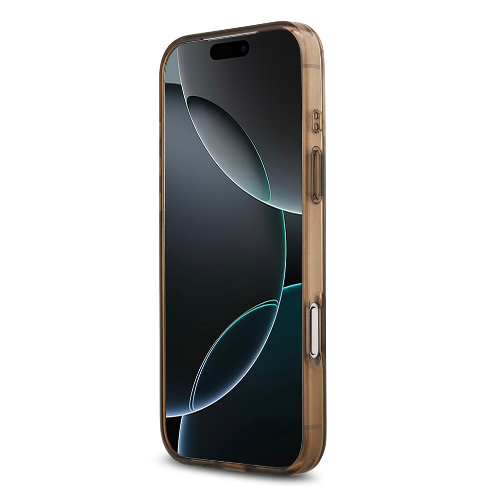 Apple iPhone 17 Pro Max Kılıf Guess Orjinal Lisanslı M-safe Şarj Özellikli IML Baskılı Klasik Logolu 4G Desenli Kapak