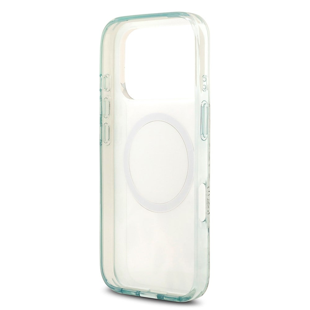 Apple iPhone 17 Pro Max Kılıf Guess Orjinal Lisanslı M-safe Şarj Özellikli Flower Tonal Circle Kapak