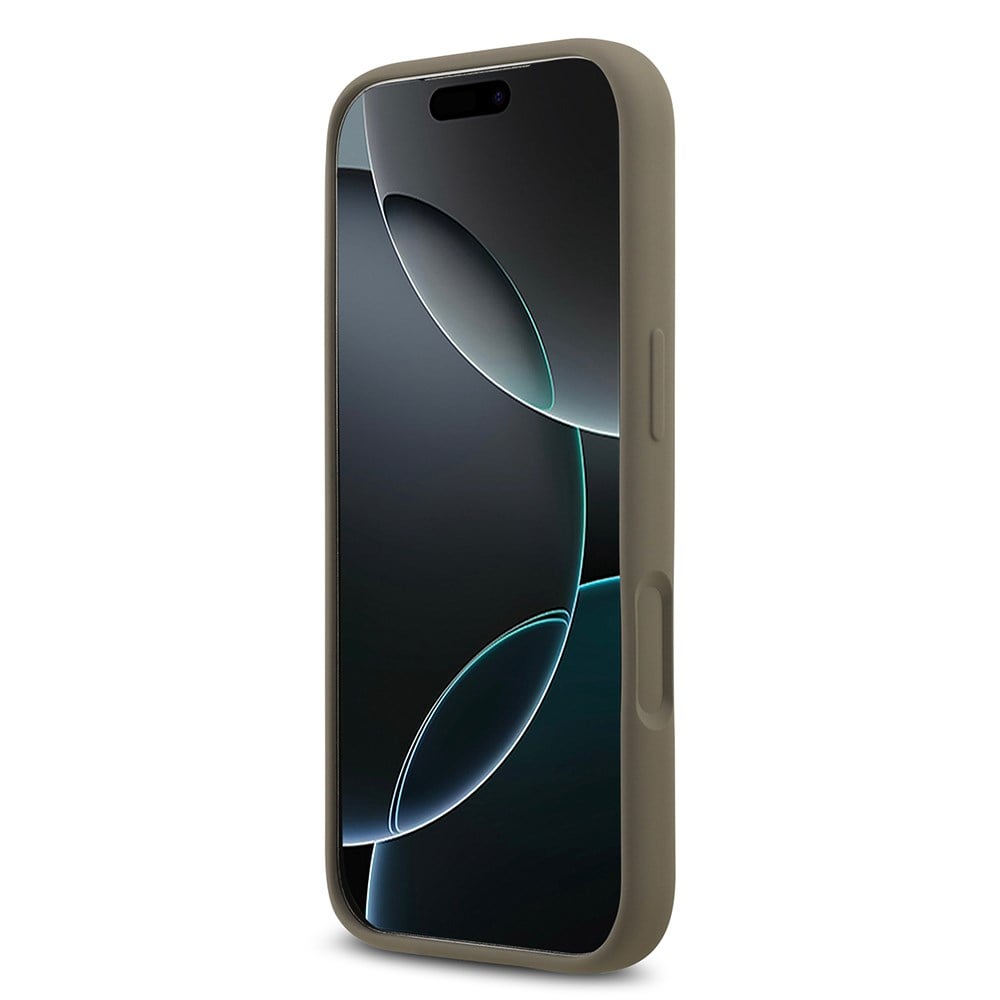 Apple iPhone 17 Pro Max Kılıf Guess Orjinal Lisanslı Grained Yazı Logolu Kapak