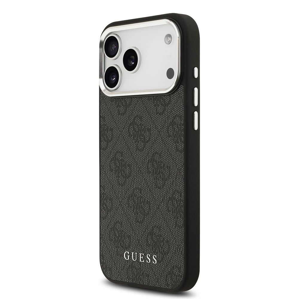 Apple iPhone 17 Pro Max Kılıf Guess Orjinal Lisanslı M-safe Şarj Özellikli 4G Klasik Yazı Logolu Kapak